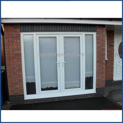 Environmental Friendly PVC Profile Casement Doors with Double Glazed